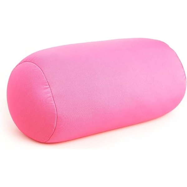 Ripple FURNITURE Cushie Pillows 7 inches x 12 inches Microbead Bolster Squishy/Flexible/Extremely Comfortable Roll Pillow - Pink