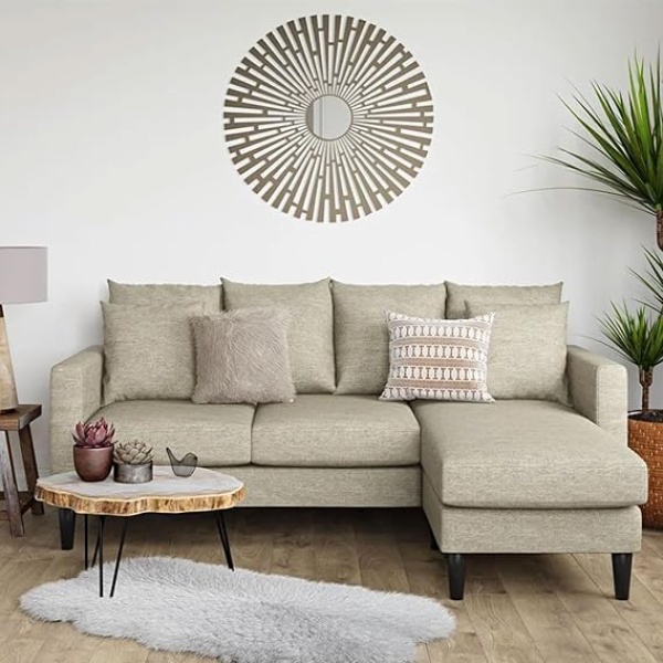 Ripple FURNITURE  Reversible Sofa And Chaise 210 X 152 X 90 Cm Multicolor FOS-FUAE-1691-1M