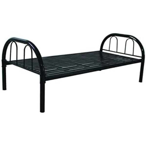 Ripple FURNITURE Steel Single Bed - Black