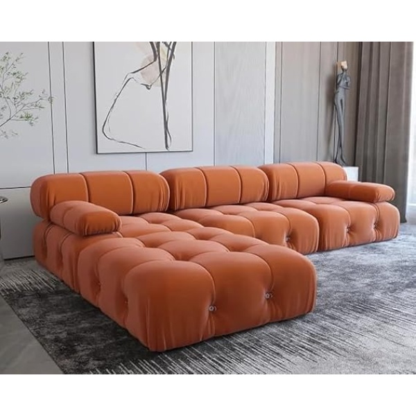 Ripple FURNITURE Nordic L shaped sectional sofa