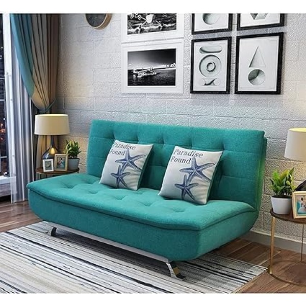 Ripple FURNITURE Fabric Multifunction Folding Foam Sofa Bed Set Living Room