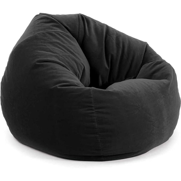 Ripple FURNITURE  Bean Bag Soft and comfortable Lounger chair Living Room Furniture and Outdoor Furniture,Black