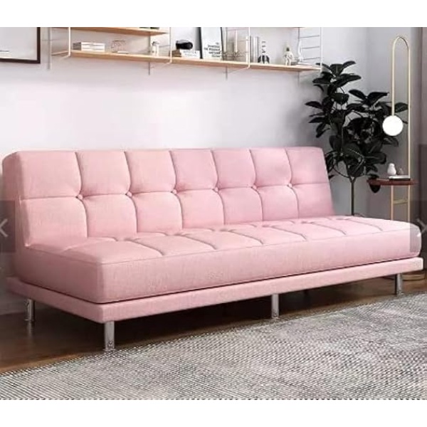 Ripple FURNITURE Fabric sofa living room small apartment modern minimalist bedroom three-seat sofa bed, folding dual-use sofa bed