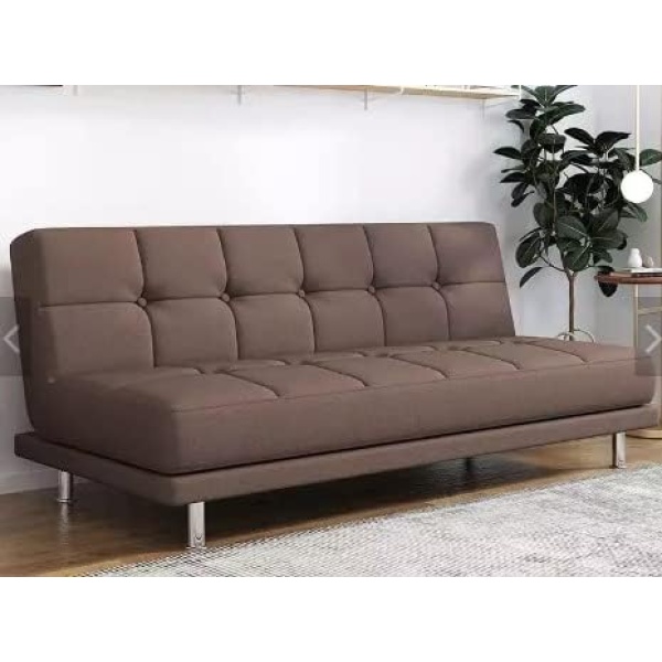Ripple FURNITURE Fabric sofa living room small apartment modern minimalist bedroom three-seat sofa bed, folding dual-use sofa bed