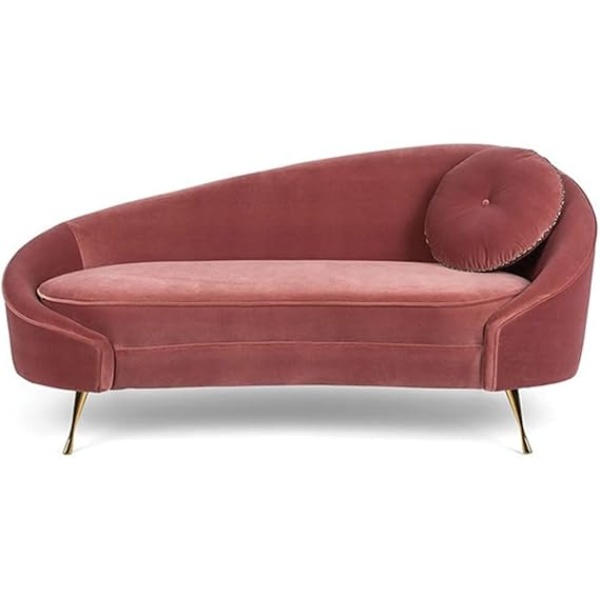 Ripple FURNITURE Recessed Arm Loveseat 165 X 80 X 78 Cm Orange
