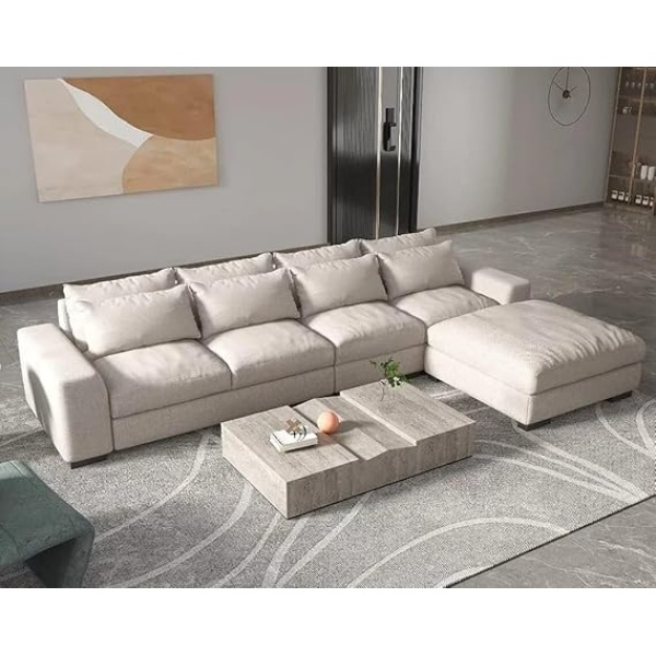 Ripple FURNITURE Italian L shaped modular sofa