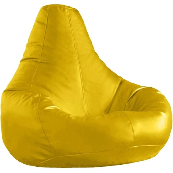 Ripple FURNITURE  Bean Bag Soft and comfortable Lounger chair Living Room Furniture and Outdoor Furniture,Tear Drop Model Yellow Color