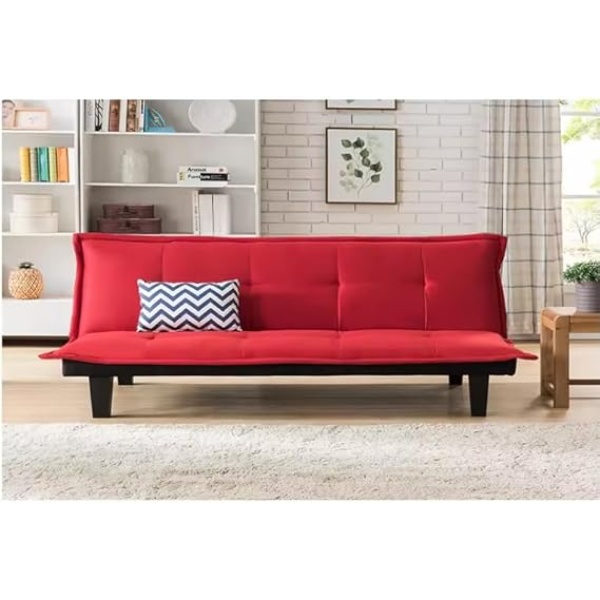 Ripple FURNITURE New Design Nouf Sofa Bed (Red)