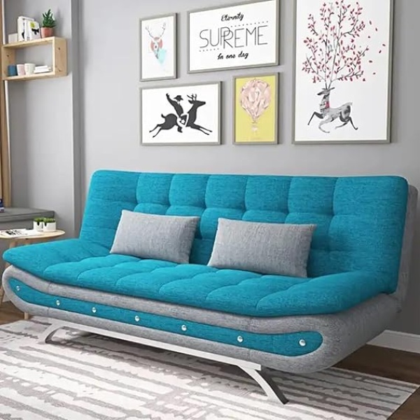 Ripple FURNITURE Stylish Sofa Bed for Versatile Living Cozy Sofa Turns Bed Comfort for Sitting or Sleeping (Muave)