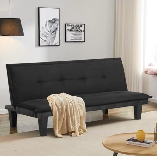 Ripple FURNITURE New Design Nouf Sofa Bed (Black)