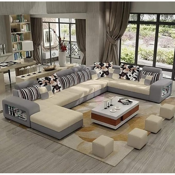 Ripple FURNITURE Apartment and living room corner sofa set (Multi)