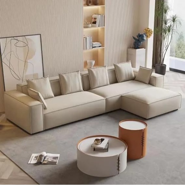 Ripple FURNITURE Luxury modern design home furniture L shape sofa velvet set