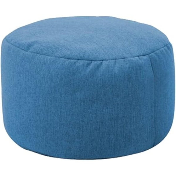 Ripple furniture  lazy sofa Solid Color Chair Cover Beanbag Sofas without Filler Small Round Lazy BeanBag Sofa Cover Waterproof Stuffed Storage Toy Bean Bag (Color : Dark Grey)