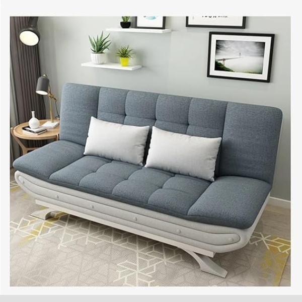 Ripple FURNITURE Stylish Sofa Bed for Versatile Living Cozy Sofa Turns Bed Comfort for Sitting or Sleeping (Slate Grey)
