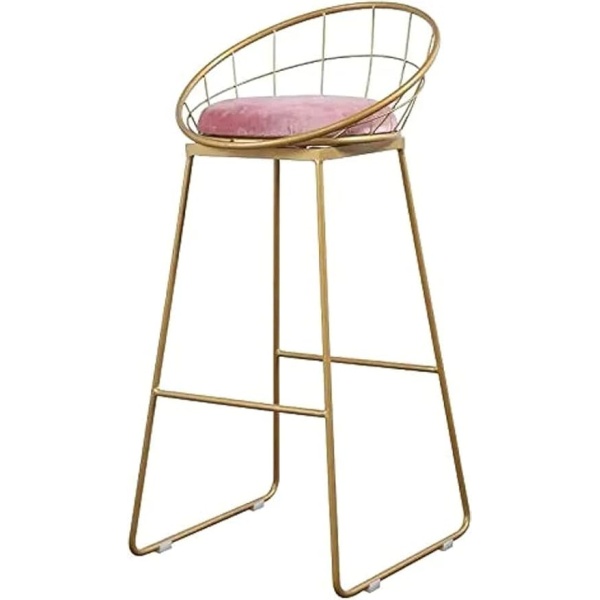 Ripple FURNITURE Gold pink metal bar chair