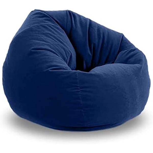 Ripple  FURNITURE Bean Bag Soft and comfortable Lounger chair Living Room Furniture and Outdoor Furniture,Navy Blue