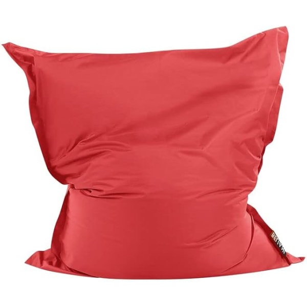 Ripple FURNITURE Rectangle Floating Waterproof Cushion Indoor and Outdoor Big Bean Bag (red)