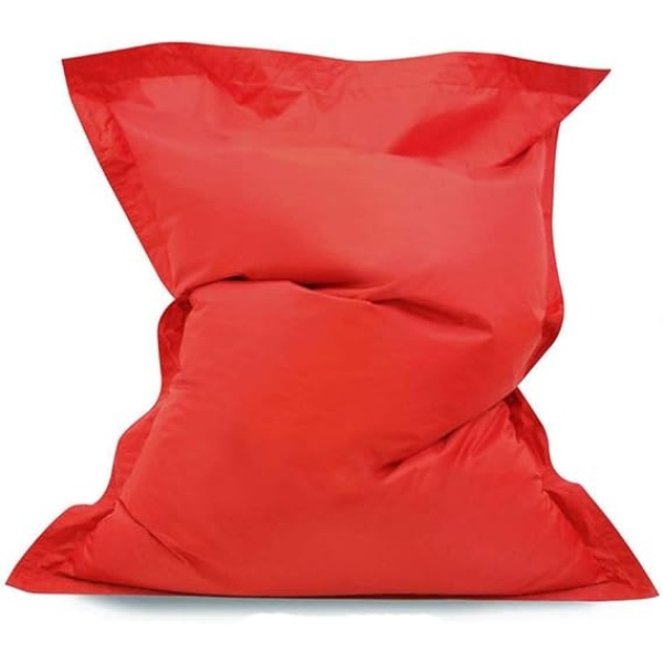Ripple FURNITURE Square Sofa Cover Chairs without Filler Waterproof Lounger Seat Bean Bag Puff Couch Tatami Living Room Furniture (Color : Orange)