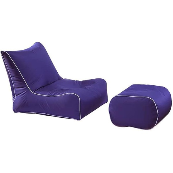 Ripple FURNITURE Filing Cool Waterproof Outdoor Sun Lounge Beach Bean Bag Chairs (Blue)