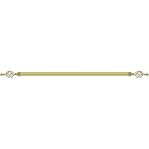 Ripple FURNITURE Metal Roman Adjustable Curtain Rod (210 - 400cm, Gold)