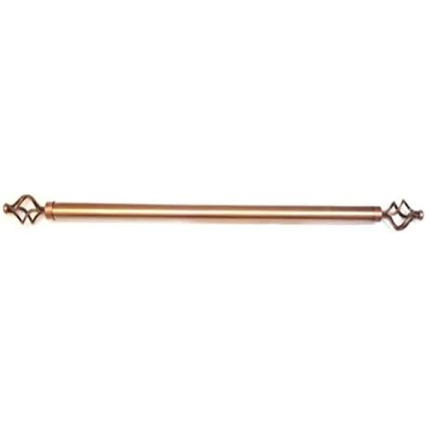 Ripple FURNITURE AE Design Fonte Iron 200-400cm Adjustable Rod with Metal Twist Linial, GOLD