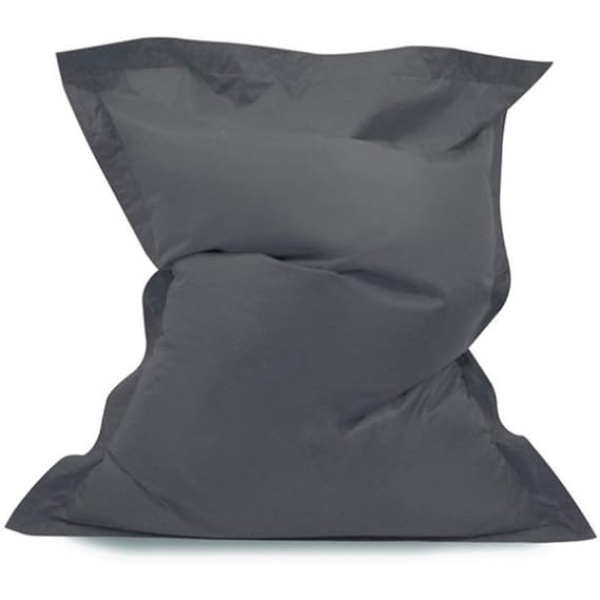 Ripple FURNITURE  Square Sofa Cover Chairs without Filler Waterproof Lounger Seat Bean Bag Puff Couch Tatami Living Room Furniture (Color : Gray)