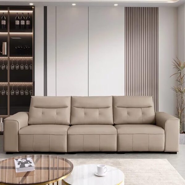 Ripple FURNITURE Modern Modular Sectional Sofa, Orange Velvet, 4 Seater, Deep Seat with Throw Pillows, Contemporary Living Room Couch