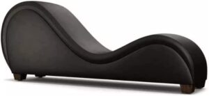 Ripple FURNITURE Modern Style S-Shape Sofa (Black)