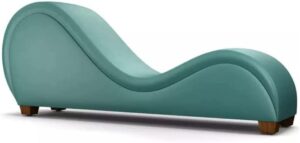Ripple FURNITURE Modern Style S-Shape Sofa (Blue)