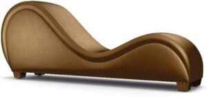 Ripple FURNITURE Modern Style S-Shape Sofa (Brown)