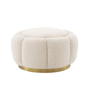 Inger Boucle Pouf 66 X 66 X40 Cm Multicolor FOS-FUAE-1213-1M