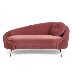 Recessed Arm Loveseat 165 X 80 X 78 Cm Orange FOS-FUAE-1161-1M