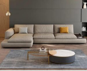 Ripple FurnitureL shape living Room sofa Set Nordic Modern Design Couch (Left) (Right)