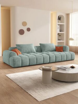 Modern Living Room Sofa Woobly Design (Sky Blue)