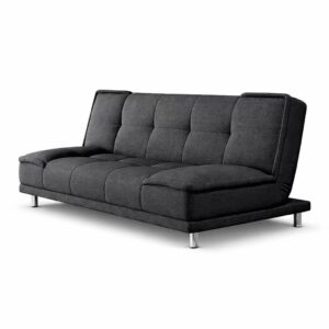 Ripple Furniture Folding Sofa Cum Bed, Convertible Sleeper Sofa for Living Room & Apartments, Space-Saving Modern Sofa Bed, Compact Guest Couch, Elegant Design (Charcoal Gray)