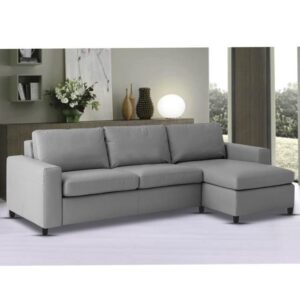 RHS 4 Seater L Shape Sofa Set for Living Room (Grey)
