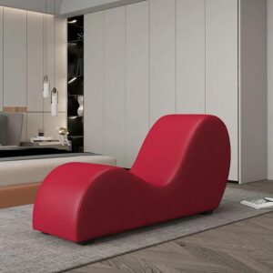 Ripple FURNITURE S-Shaped Multi Functional Sofa A Stylish and Comfortable Addition to Your Home Decor (Red)