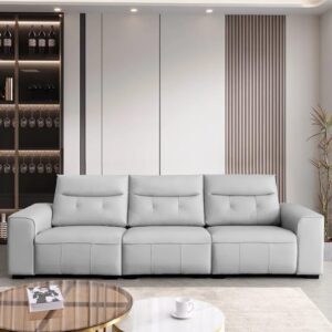 Ripple FURNITURE Modern 3-Seater Sectional Sofa,  Velvet Upholstery, High-Density Foam Cushions, Armless Design with Throw Pillows
