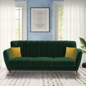 3 Seater Sofa Set for Living Room (Green)
