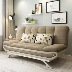 Ripple FURNITURE Stylish Sofa Bed for Versatile Living Cozy Sofa Turns Bed Comfort for Sitting or Sleeping (Taupe)