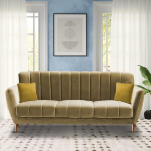 3 Seater Sofa Set for Living Room (Cream)