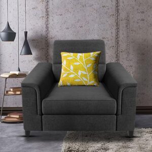 Single Seater Sofa for Living Room (Black)
