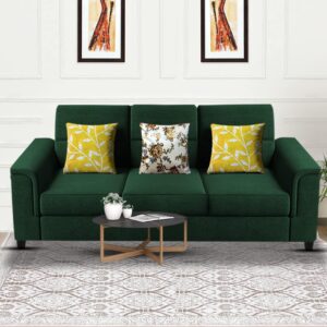 Elegant 3 Seater Sofa Set for Living Room (Green)