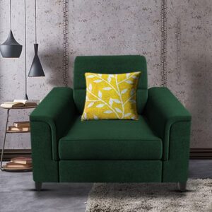 Single Seater Sofa for Living Room (Green)