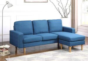 L shaped modern sectional sofa (Royal blue)