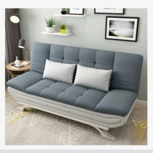 Ripple FURNITURE Stylish Sofa Bed for Versatile Living Cozy Sofa Turns Bed Comfort for Sitting or Sleeping (Slate Grey)