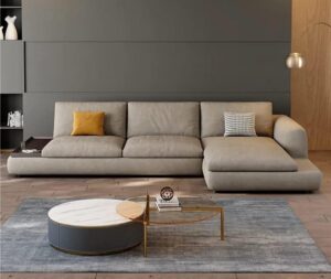 Ripple FurnitureL shape living Room sofa Set Nordic Modern Design Couch (Left)