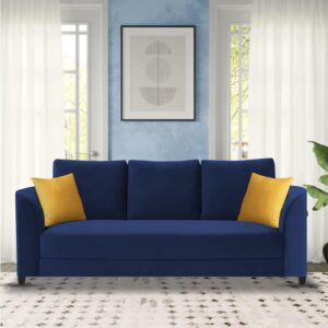 Modern Elegance 3-Seater Sofa Set (Blue)
