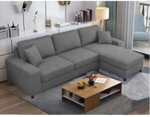 L Shape RHS Sofa For Living Room (Grey)