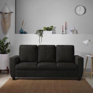 Modern Fabric Sofa (3 Seater, Woody Brown)